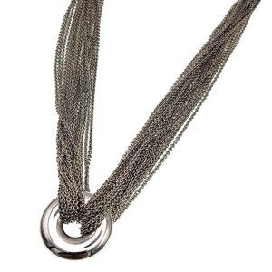Tiffany & Co. Multi Strand Circle Necklace  .925  15"
